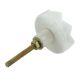 White Flower Shape Marble Cabinet knob